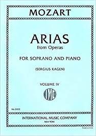 INTERNATIONAL MUSIC MOZART Arias From Operas For Soprano & Piano Volume 4