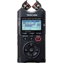 TASCAM DR-40X | 4-ch Handheld Recorder W/2x Xlr Inputs, 2x Mic & Usb Audio Interface