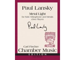 CARL FISCHER METAL Light For Solo Vibraphone & Metals By Paul Lansky