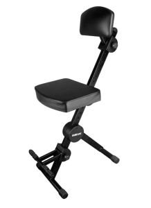 QUIK LOK DX-749 Adjustable Musicians Stool With Adjustable Footrest & Backrest