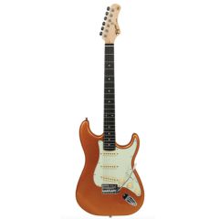 TAGIMA GUITARS TG 500 Metallic Gold Yellow With Mint Green Pickguard