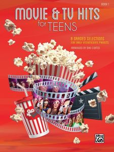 ALFRED MOVIE & Tv Hits For Teens Book 1 For Early Intermediate Piano Solo