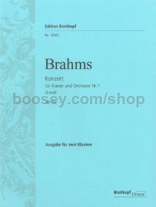 BREITKOPF & HARTEL BRAHMS Piano Concerto No. 1 D Minor Op.15 For Piano & Orchestra