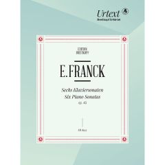 BREITKOPF & HARTEL EDUARD Franck Six Piano Sonatas Op. 40 For Piano Solo Urtext Edition