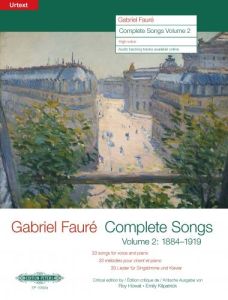 EDITION PETERS FAURE Complete Songs Volume 2 For High Voice W/ Audio Backing Tracks Online