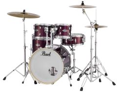 PEARL EXPORT 5-piece Drum Kit With Hardware/cymbals/throne/sticks, Wine Red