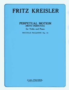 CARL FISCHER NICCOLO Paganini Perpetual Motion Opus 11 For Violin & Piano
