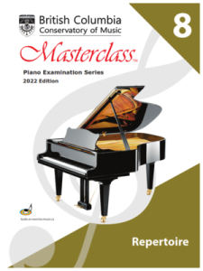 BC CONSERVATORY MASTERCLASS Piano Repertoire Grade 8 2022 Edition