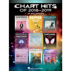 HAL LEONARD CHART Hits Of 2018-2019 18 Hot Singles For Piano/vocal/guitar