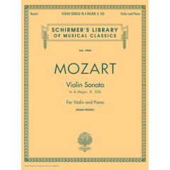 HAL LEONARD WOLFGANG A Mozart Violin Sonata In A Major K526 For Violin & Piano