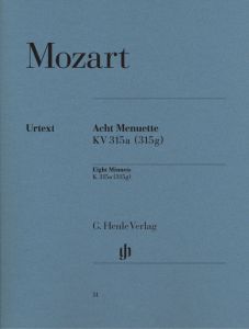 HENLE MOZART Arht Menuette Kv315a (315g) Eight Minuets For Piano