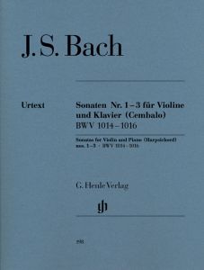 HENLE J S Bach Sonaten Violine Und Klavier Cembalo 1 To 3 Urtext
