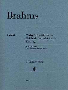 HENLE BRAHMS Waltz Op.39 No.15 For Piano Solo
