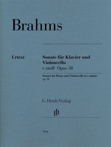 HENLE BRAHMS Violoncello Sonata In E Minor Op.38 For Cello & Piano