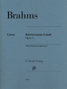HENLE BRAHMS Piano Sonata F Minor Op.5 Urtext Edition Piano Solo