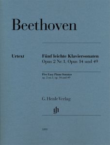 HENLE BEETHOVEN Five Easy Piano Sonatas For Piano Solo Edited By Murray Perahia