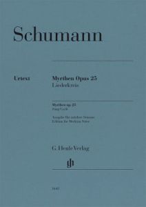 HENLE SCHUMANN Myrthen Op.25 Song Cycle For Medium Voice