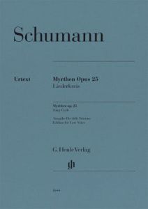HENLE SCHUMANN Myrthen Op.25 Song Cycle For Low Voice