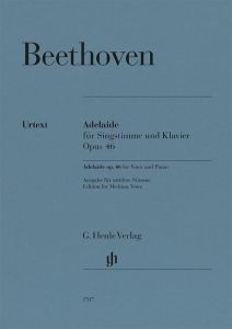 HENLE BEETHOVEN Adelaide Op.46 For Medium Voice & Piano