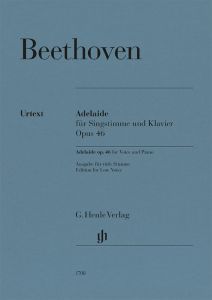 HENLE BEETHOVEN Adelaide Op.46 For Low Voice & Piano
