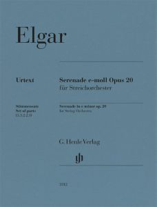 HENLE ELGAR Serenade In E Minor Op.20 For String Orchestra Set Of Parts