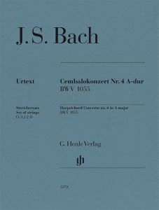 HENLE BACH Harpsichord Concerto No.4 A Major Bwv 1055 Set Of Strings