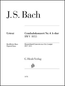 HENLE BACH Harpsichord Concerto No.4 A Major Bwv 1055 Figured Bass