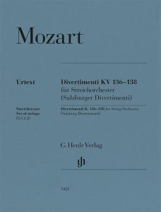 HENLE MOZART Divertimenti K.136-138 (salzburg Divertimenti) Set Of Strings