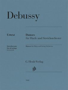 HENLE DEBUSSY Danses For Harp & String Orchestra Set Of Strings