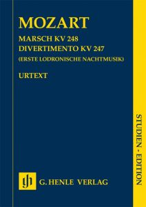 HENLE MOZART March K.248 Divertimento K.247 (first Lodron Night Music),student Ver