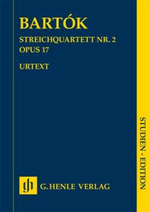 HENLE BARTOK String Quartet No.2 Op.17 Study Score Student Edition