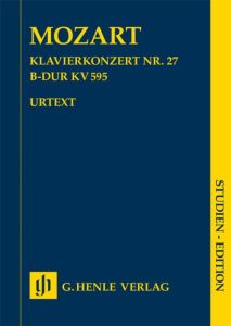 HENLE MOZART Piano Concerto No.27 B Flat Major K.595