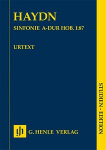 HENLE HAYDN Symphonie A Major Hob.i:87 For Orchestral Study Score