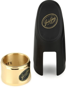 JODY JAZZ POWER Ring Tenor Saxophone Ligature Gold With Cap (hr*/hr*custom Dark/jet)