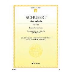 SCHOTT SCHUBERT Ave Maria Latin High Voice & Piano Or Organ