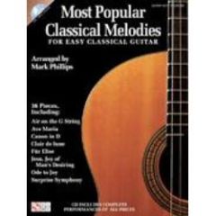 CHERRY LANE MUSIC MOST Popular Classical Melodies For Easy Classical Guitar Cd Included