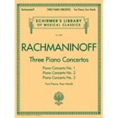 G SCHIRMER RACHMANINOFF Three Piano Concertos Nos 1 2 & 3 Two Pianos Four Hands