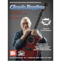 MEL BAY CLASSIC Ragtime Arranged For Fingerstyle Guitar Volume 1 Book & 3 Cds
