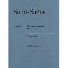 HENLE SAINT Saens Clarinet Sonata Opus 167