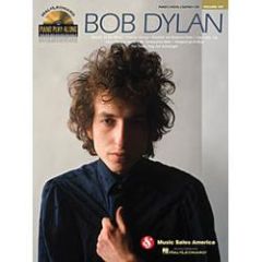 MUSIC SALES AMERICA PIANO Play Along Bob Dylan Play 8 Songs With Sound Alike Cd Tracks
