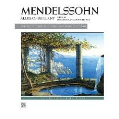 ALFRED MENDELSSOHN Allegro Brillant Opus 92 For One Piano Four Hands