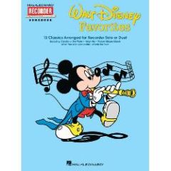 HAL LEONARD WALT Disney Favorites Recorder Songbook 13 Classics For Recorder Solo Or Duet