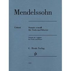 HENLE MENDELSSOHN Sonata In C Minor For Viola & Piano