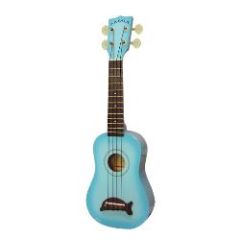 KALA MAKALA Dolphin Bridge Light Blue Burst Soprano Ukulele