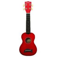 KALA MAKALA Dolphin Bridge Red Burst Soprano Ukulele