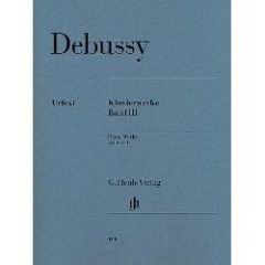 HENLE DEBUSSY Piano Works Volume 3 (klavierwerke Band Iii) Urtext