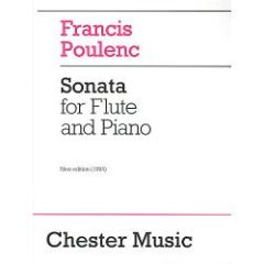 CHESTER MUSIC FRANCIS Poulenc Sonata For Flute & Piano Revised Edition (1994)