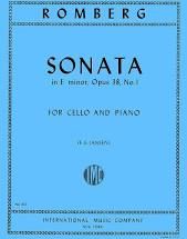 INTERNATIONAL MUSIC ROMBERG Sonata In E Minor Opus 38 No 1 For Cello & Piano