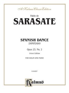 KALMUS SARASATE Spanish Dance Opus 23 No.2 Zapateado For Violin & Piano