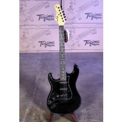TAGIMA GUITARS TG 500 Left Hand Black With Black Pickguard